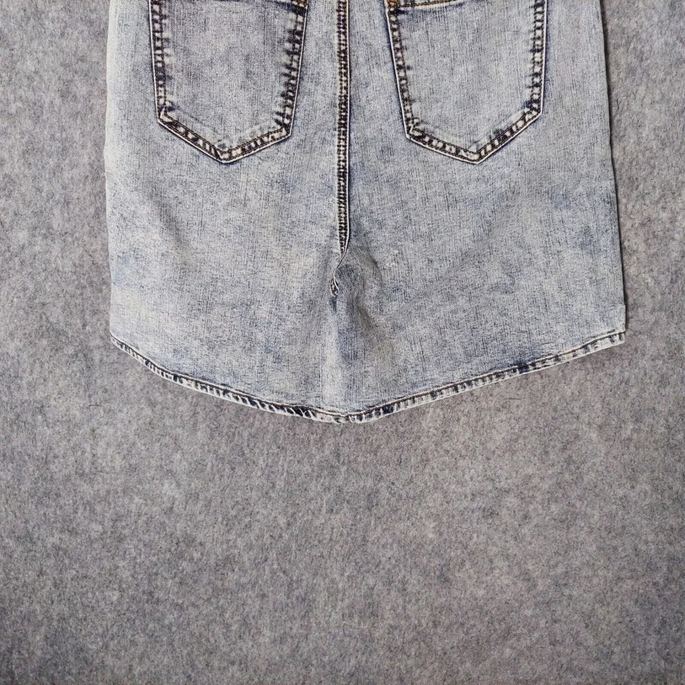 S.O.N.G Shorts 1 25 Y2K Baggy 80s Acid Wash Denim Pocket Stretch retro‎